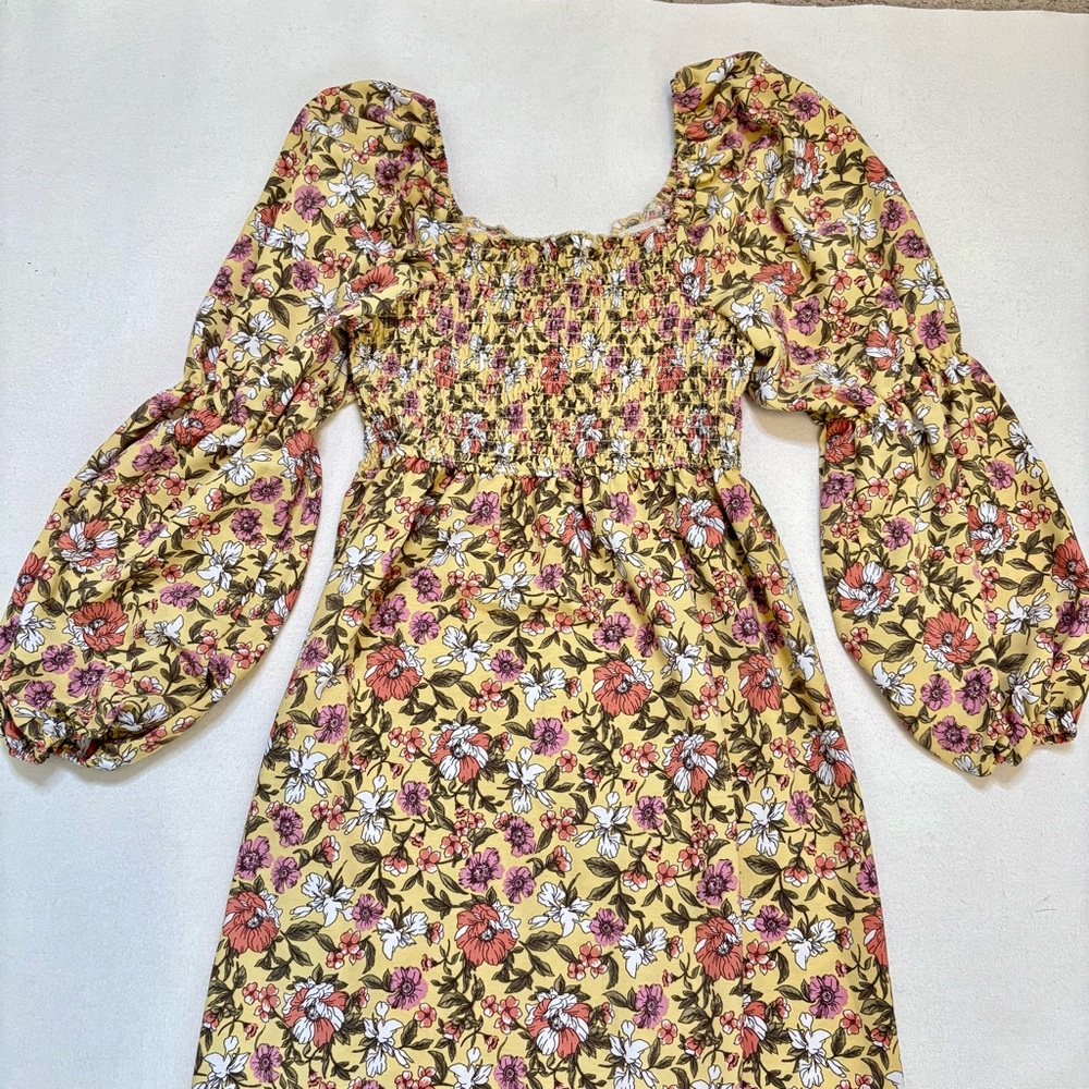 Inspired Hearts Boho feminine Long Sleeve Maxi Dress L - Picture 6 of 14